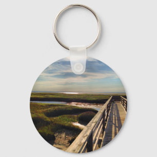 Greys Beach on Cape Cod Keychain