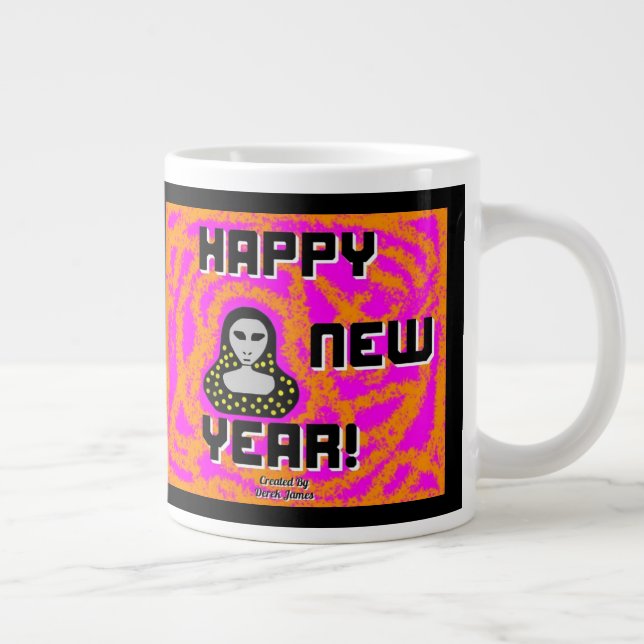 Greys New Year Greetings Jumbo Mug (Right)