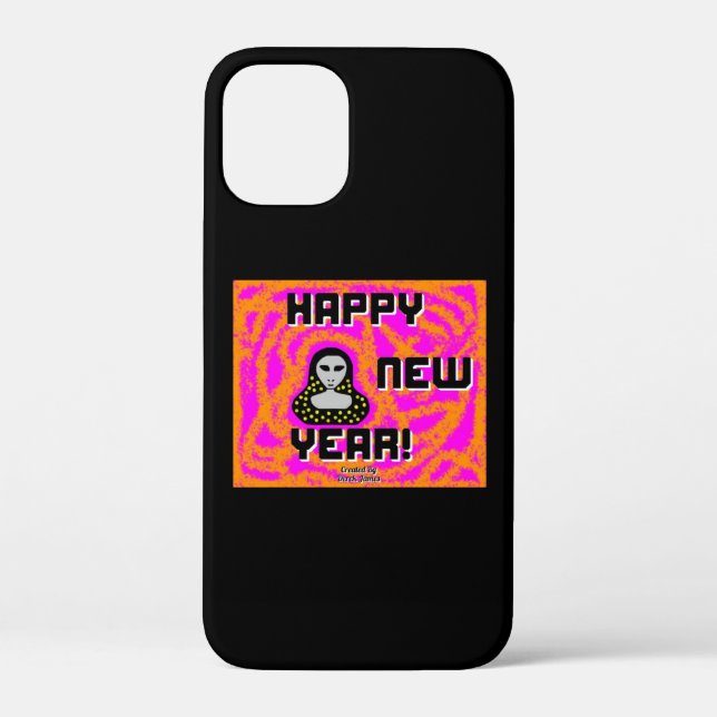 Greys New Year Wishes Apple iPhone 12 Mini Case (Back)