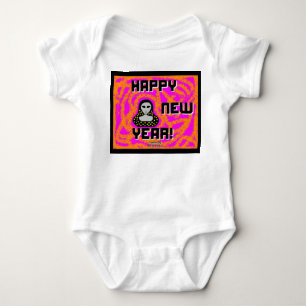 Greys New Year Wishes Baby Jersey Bodysuit