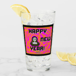 Greys New Year Wishes Glass Tumbler