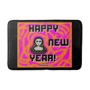 Greys New Year Wishes Medium Bath Mat