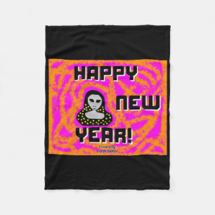Greys New Year Wishes Small Fleece Blanket