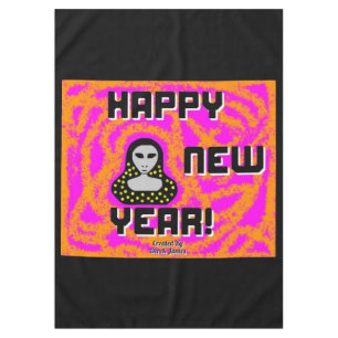 Greys New Year Wishes Tablecloth