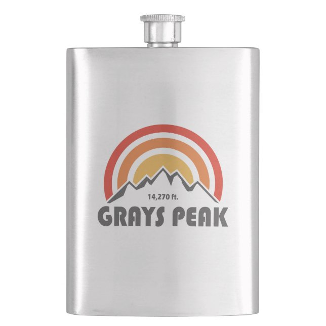 Greys Peak Hip Flask (Front)