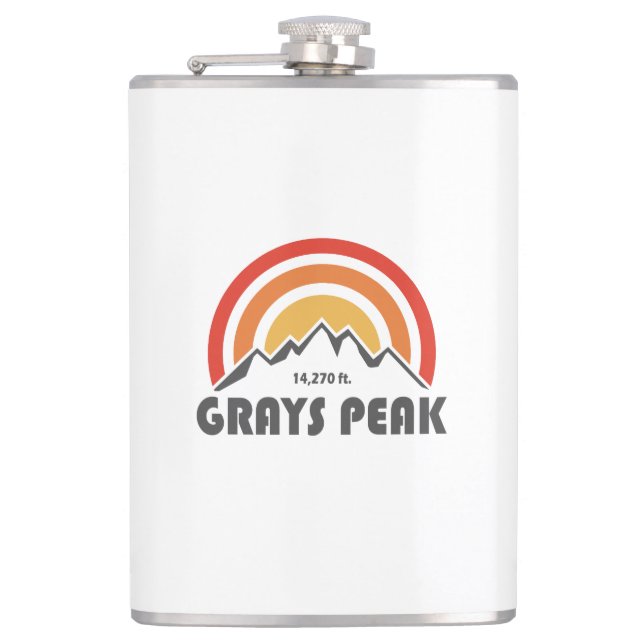 Greys Peak Hip Flask (Front)