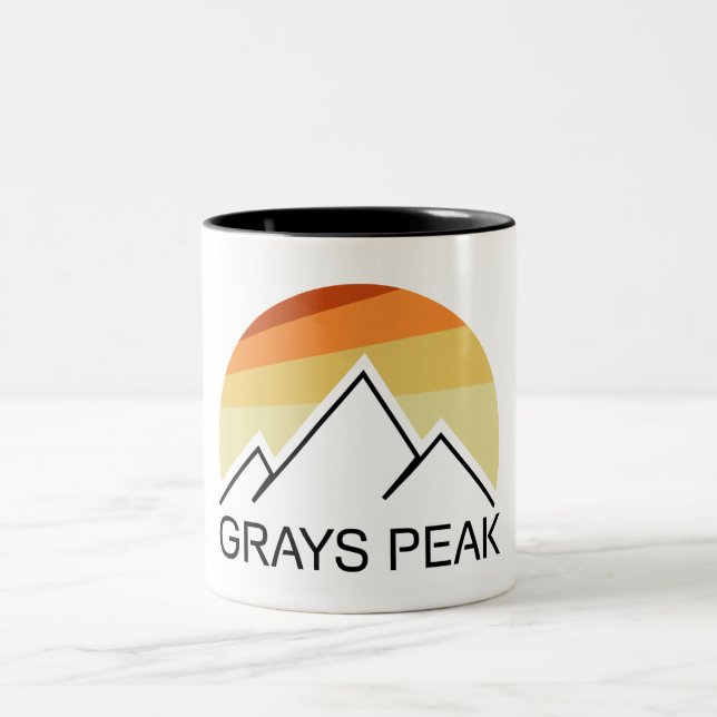 Greys Peak Retro Two-Tone Coffee Mug (Center)