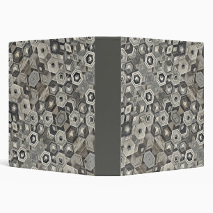 Greyscale Geometrics Binder