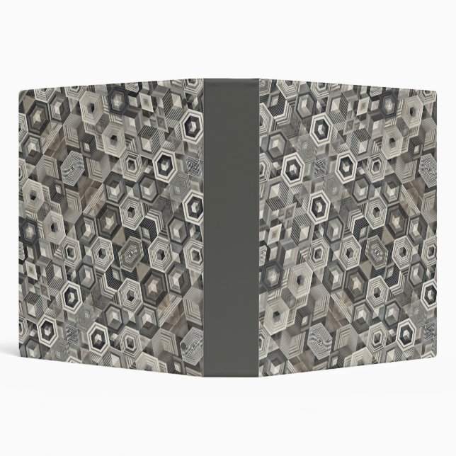 Greyscale Geometrics Binder (Background)