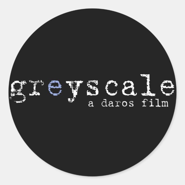 Greyscale Title Sticker (Front)