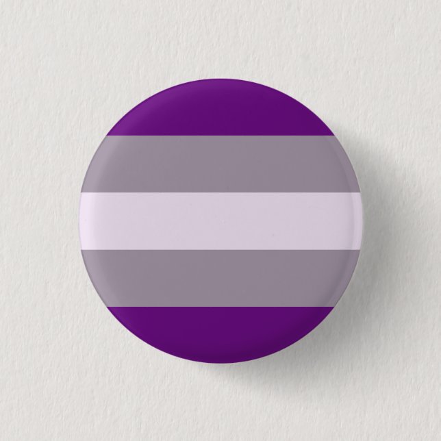 Greysexual Pride Badge Flag 1 Inch Round Button (Front)