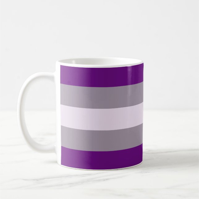 Greysexual Pride Flag Coffee Mug (Left)