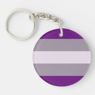 Greysexual Pride Flag Keychain