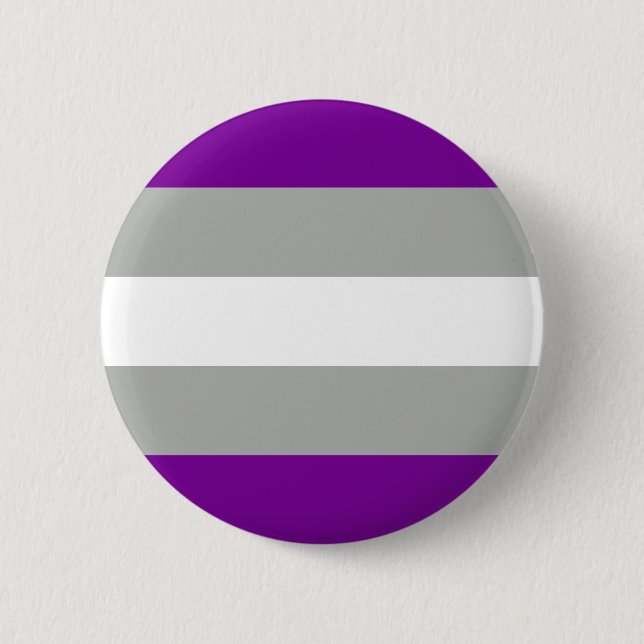 Greysexual Pride Flag LGBT Pride 2 Inch Round Button (Front)