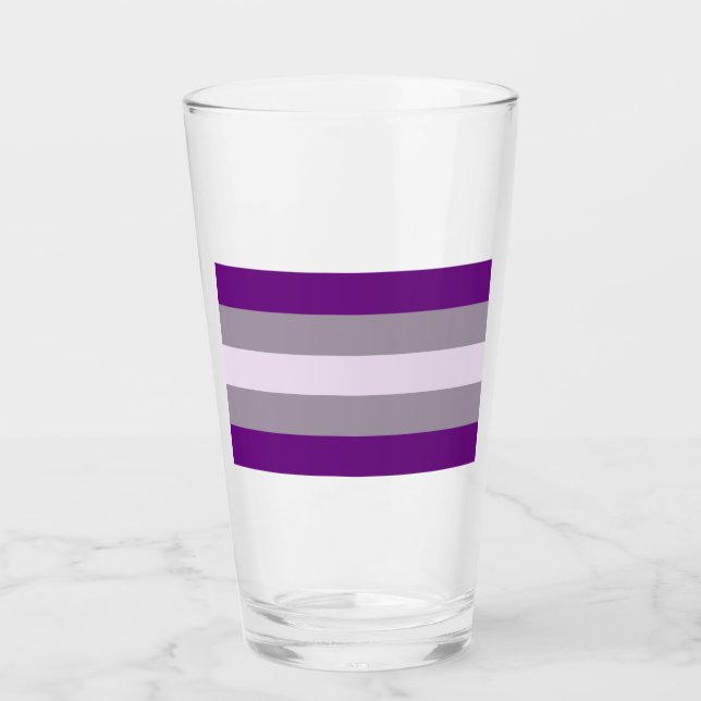 Greysexual Pride Glass (Front)
