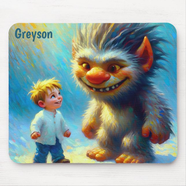 GREYSON ~ Halloween Monster ~  Mouse Pad (Front)