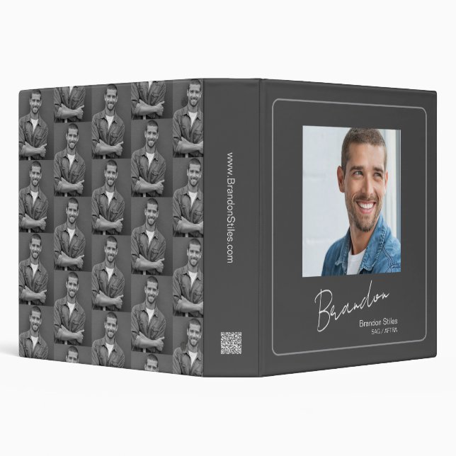 Greystone Signature QR Code Talent Portfolio Binder (Background)