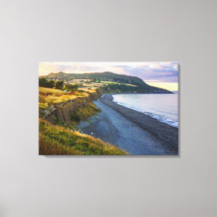 Greystones Beach Canvas Wall Art   Ireland Coastal