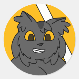 Greystripe Round Sticker