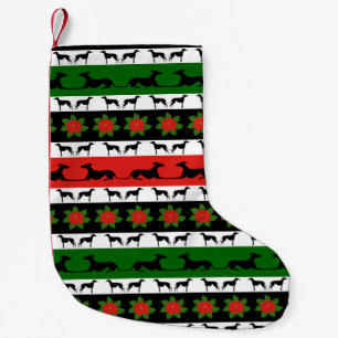 Greyt Greyhound Christmas Small Christmas Stocking