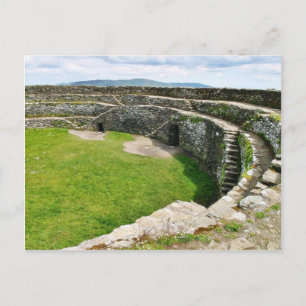 Griahan Of Aileach Stone Fort Postcard
