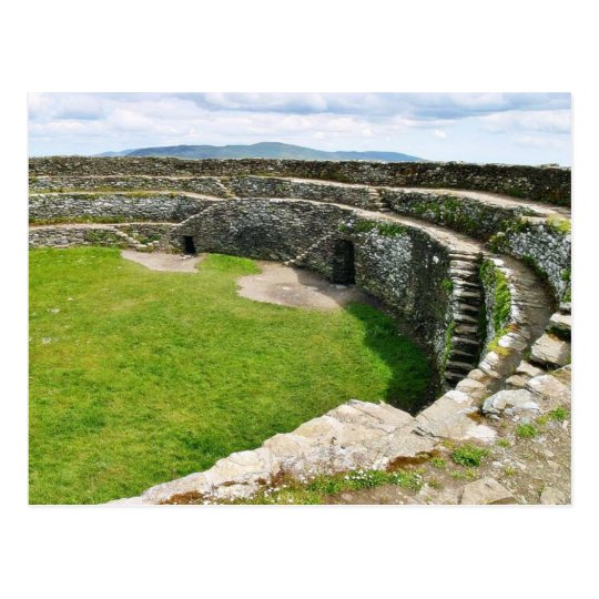 Griahan Of Aileach Stone Fort Postcard