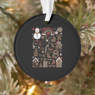 Gribouillis de Noël Vacances Rétro Arbres Vintage 
