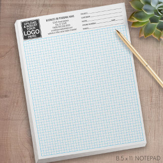 Grid 5 squares per Inch - Graph Calcpad Logo Notepad