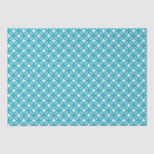 Grid and Stars Gingham Pattern Tissue Paper
