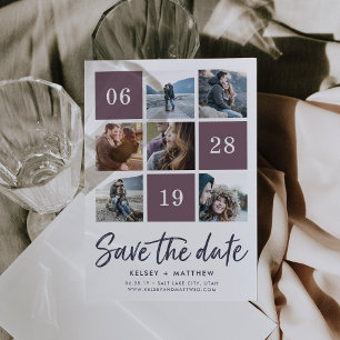 Grid Collage   Photo Save the Date