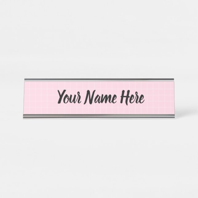 Grid Desk Name Plate (Front)