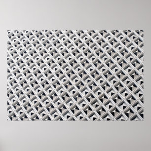 Grid grey board illustration poster