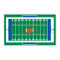 grid iron football field graphic