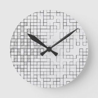 Grid Locked 8 Inch Wall Clock