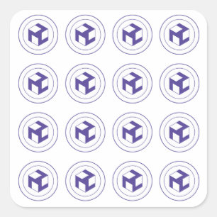 Grid of  Antahkaranas  -Antahkarana square -male Sticker