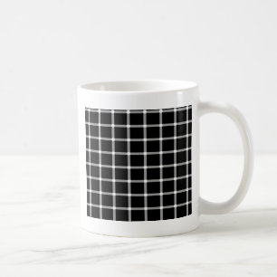 Grid Optical Illusion Design Coffee Mug