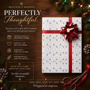 Grid Overlay Texture – Minimal Tech Wrap Design Wrapping Paper