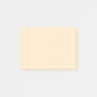 Grid paper: minimalist grid (vanilla) post-it notes