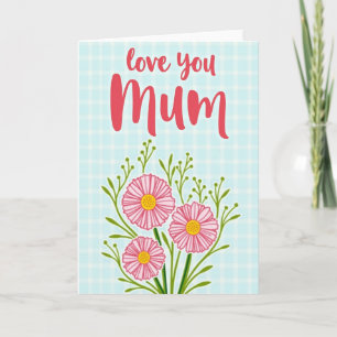Grid Pattern Love Card