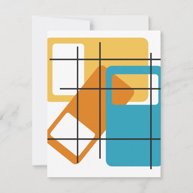 Grid Rectangles  Card (Front)