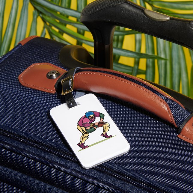 Gridiron Football Player Luggage Tag (Creator Uploaded)