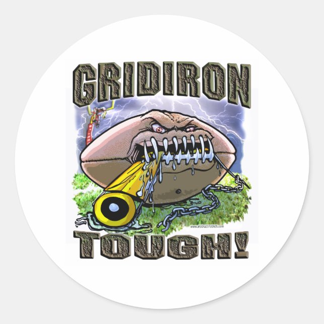 Gridiron Tough! Sticker (Front)