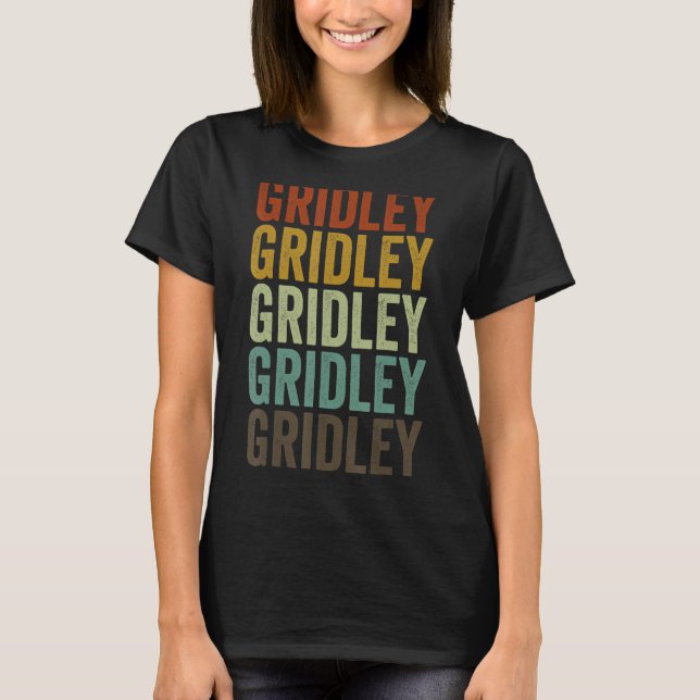 Gridley City Retro T-Shirt (Front)