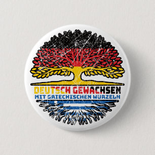 Griechisch Deutsch 2 Inch Round Button