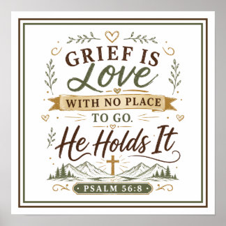 Grief Is Love With No Place To Go He Holds It Poster