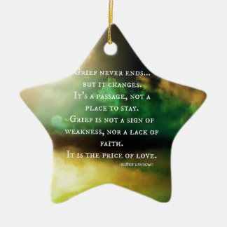 GRIEF never ends Ceramic Ornament