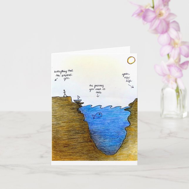 grief, recovery, sickness, hardship card (Orchid)