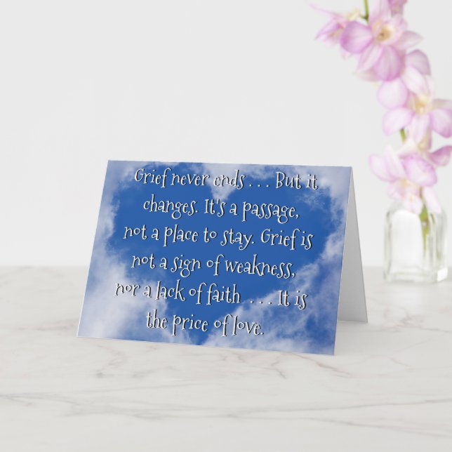 Grieving Loss of a Loved One Note Card (Orchid)