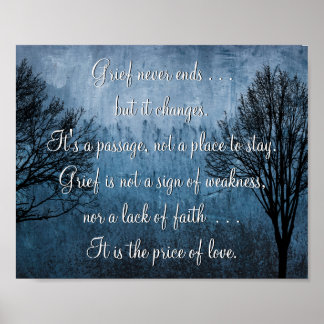 Grieving Loss of a Loved One Poster