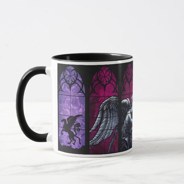 Griffin, Angel, Gargoyle & Skull Gothic Guardians Mug (Left)